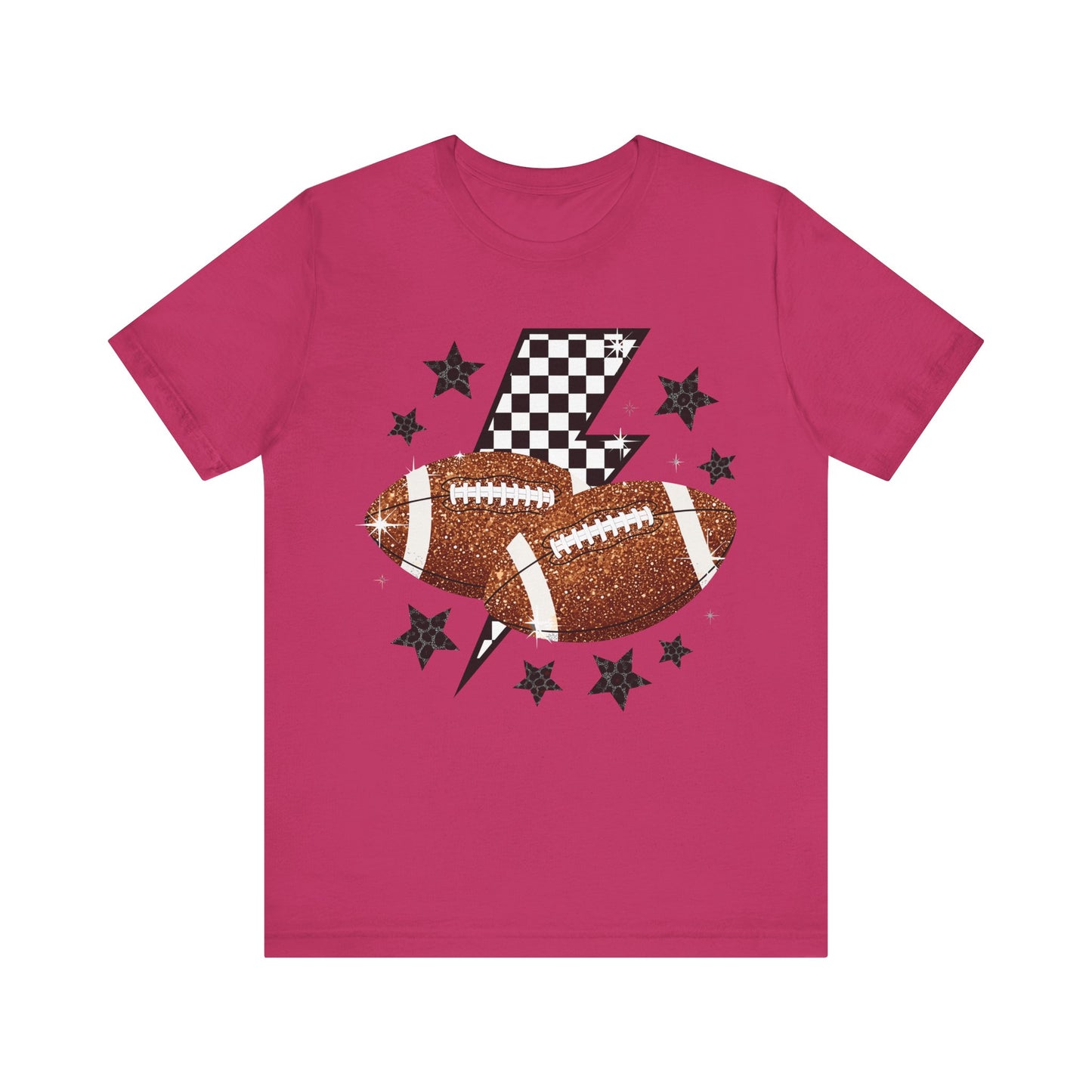 Sporty Football Graphic Tee, Casual Wear, Gift for Football Fans, Game Day Shirt, Unisex Sports Tee