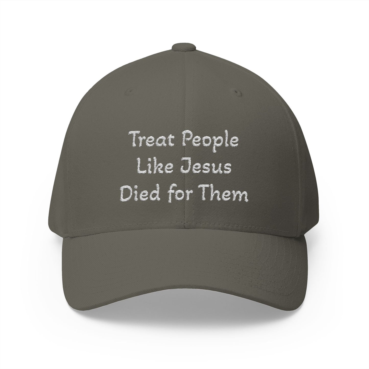 Embroidered Cap: Treat People Like Jesus