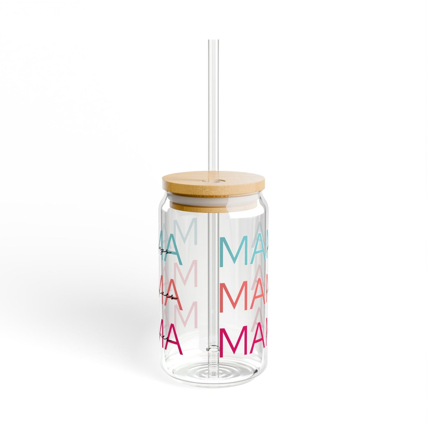 Faith-Filled Mama Glass Tumbler,  16oz