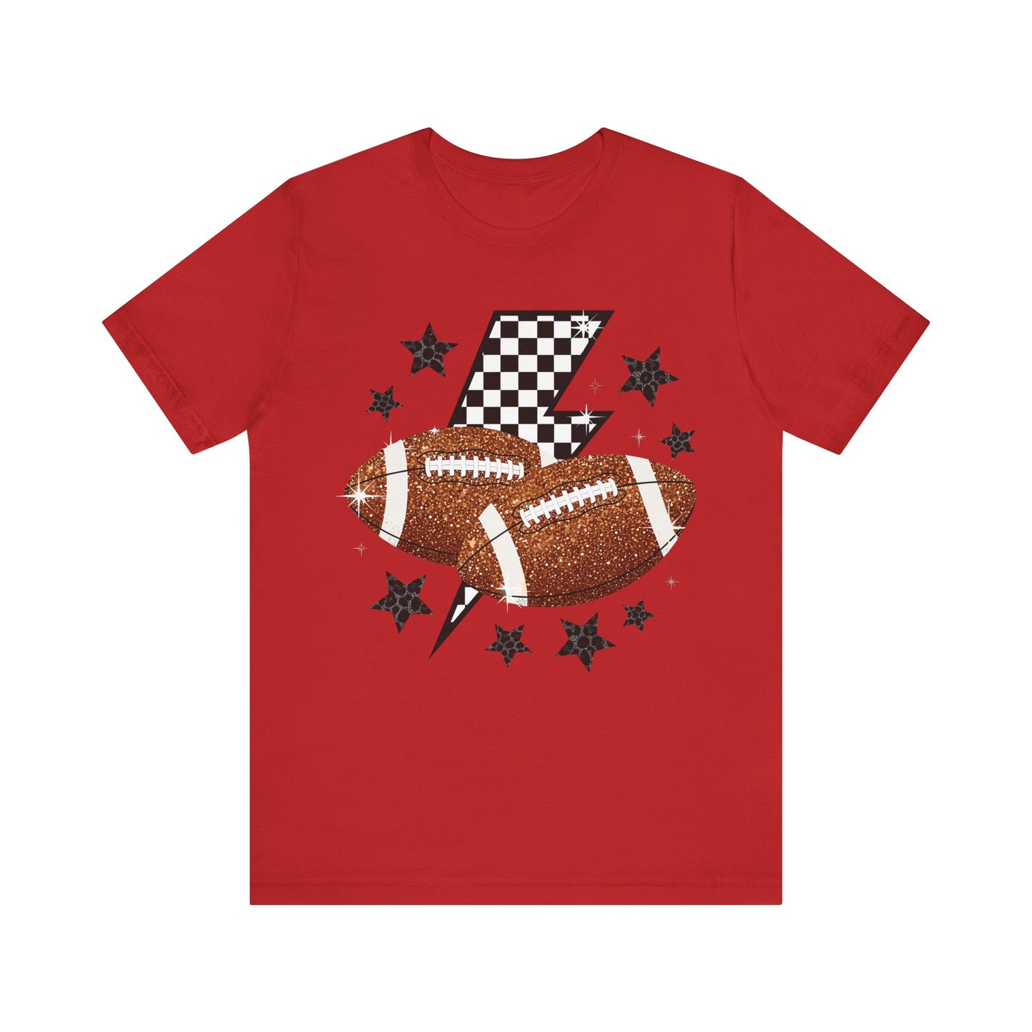 Sporty Football Graphic Tee, Casual Wear, Gift for Football Fans, Game Day Shirt, Unisex Sports Tee