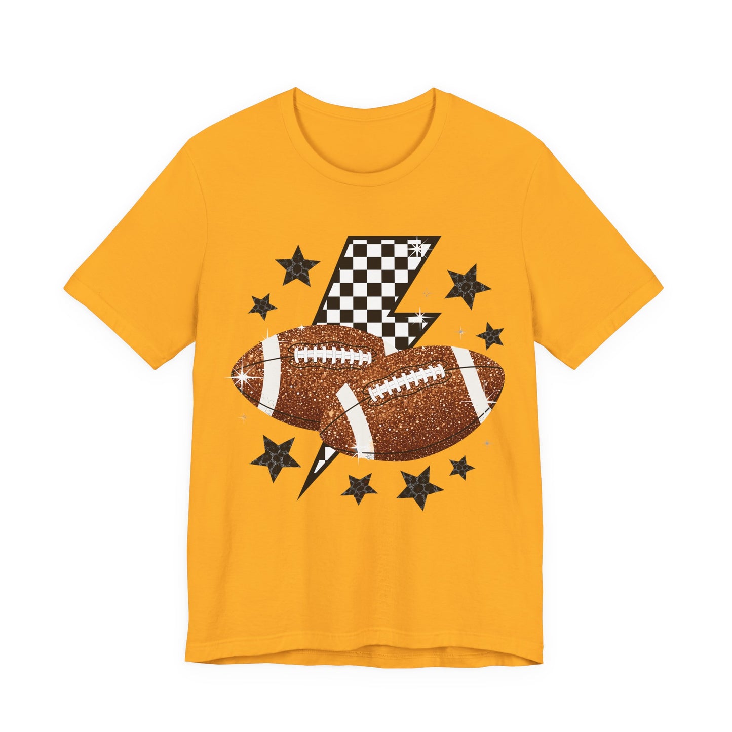 Sporty Football Graphic Tee, Casual Wear, Gift for Football Fans, Game Day Shirt, Unisex Sports Tee