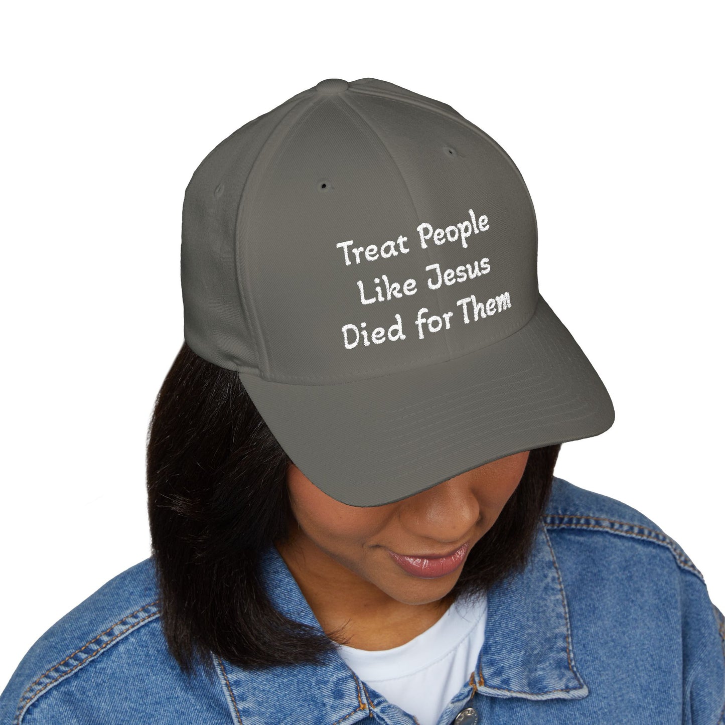 Embroidered Cap: Treat People Like Jesus