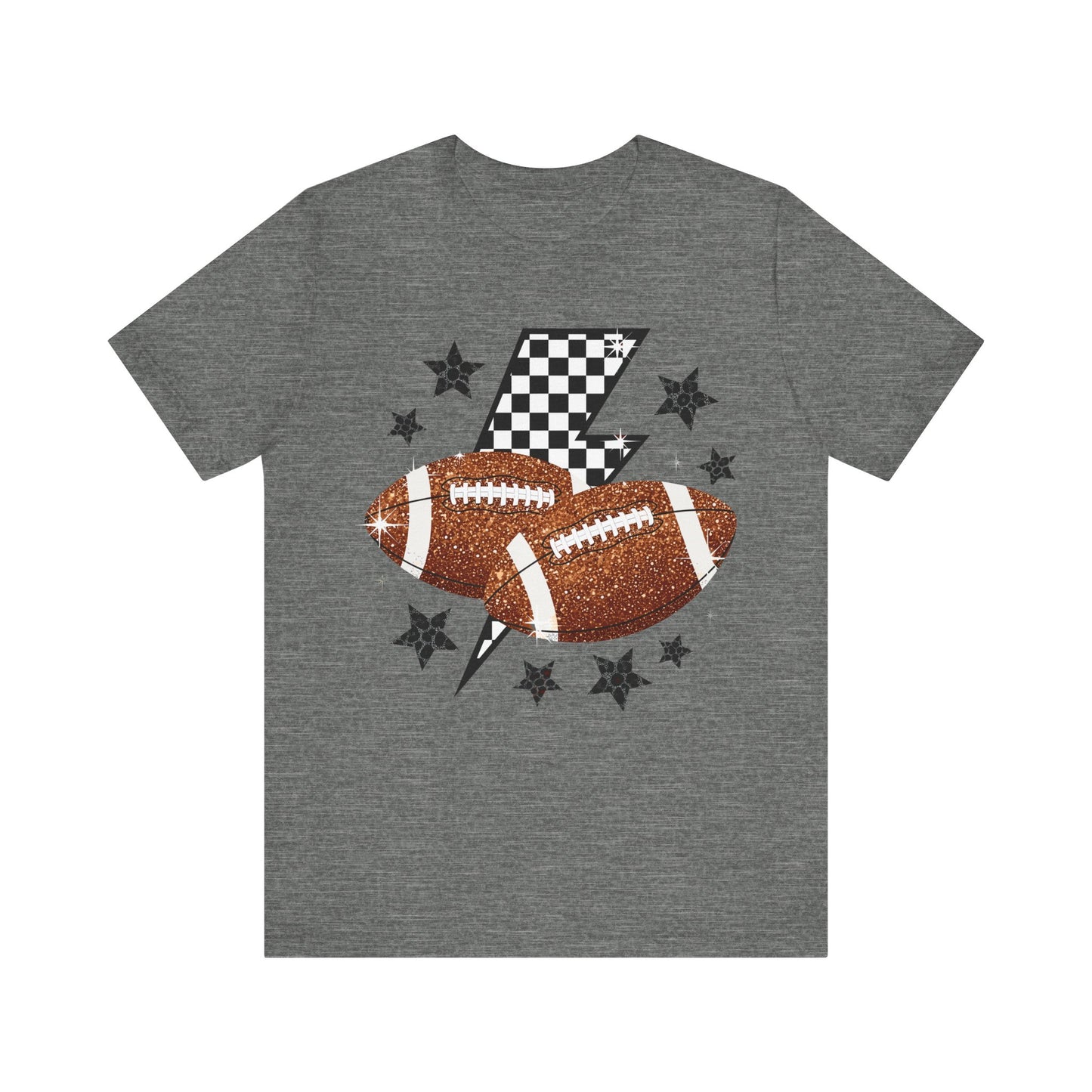 Sporty Football Graphic Tee, Casual Wear, Gift for Football Fans, Game Day Shirt, Unisex Sports Tee