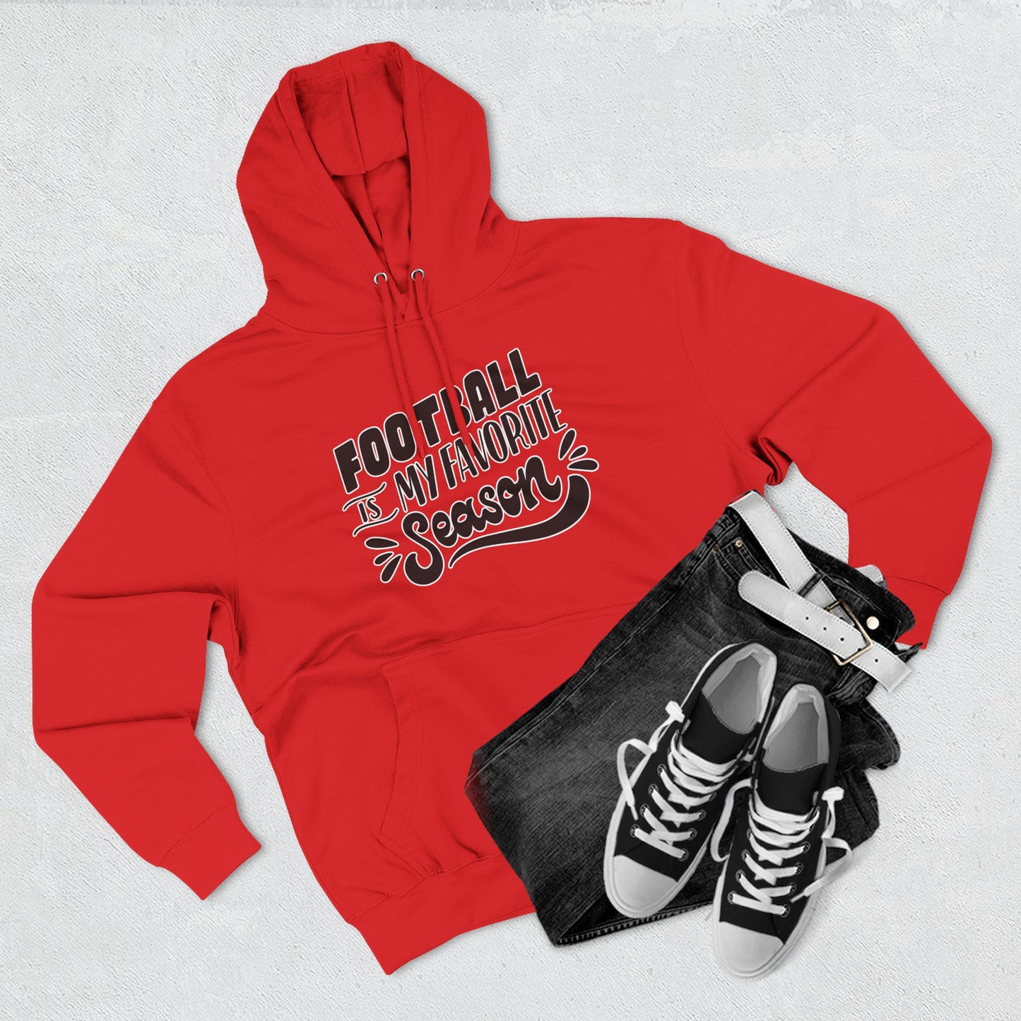 Football Season Hoodie, Cozy Pullover for Game Days, Fleece Sweatshirt, Perfect Gift for Sports Fans, Unisex Hoodie