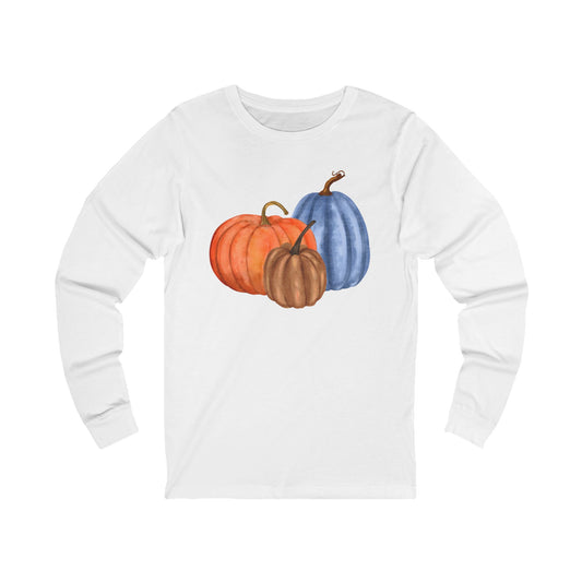 Pumpkin Patch Long Sleeve Tee | Perfect for Fall, Thanksgiving, Cozy Vibes, Unisex Style, Gift Ideas, Seasonal Apparel