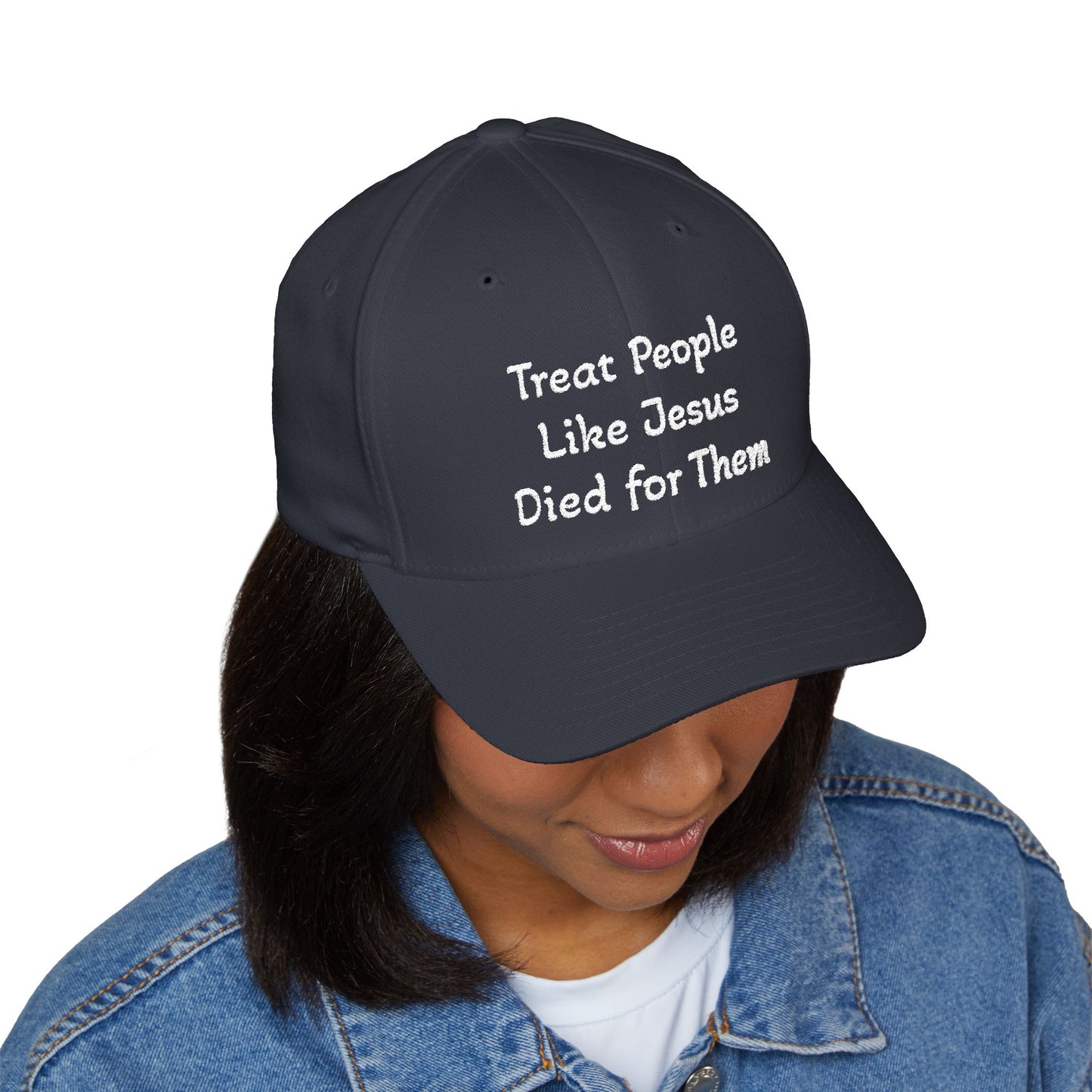 Embroidered Cap: Treat People Like Jesus