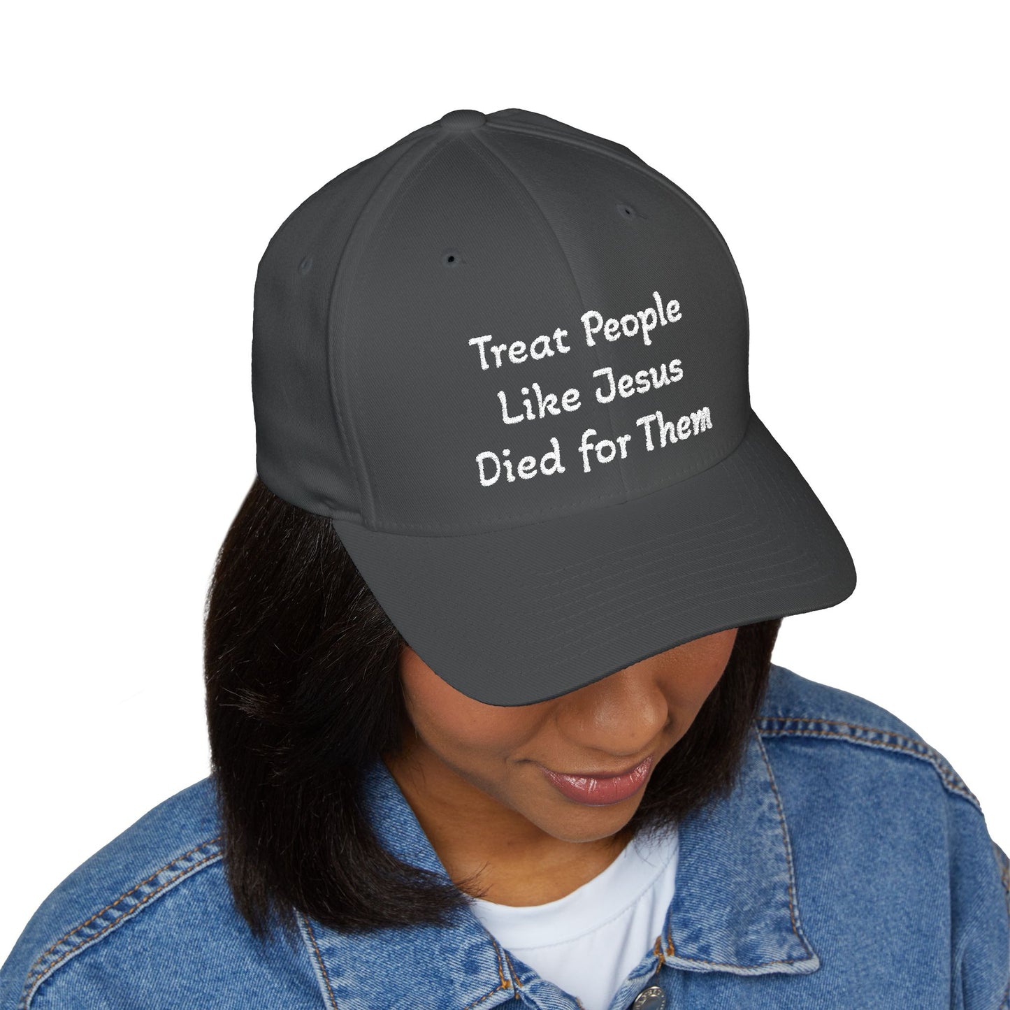 Embroidered Cap: Treat People Like Jesus