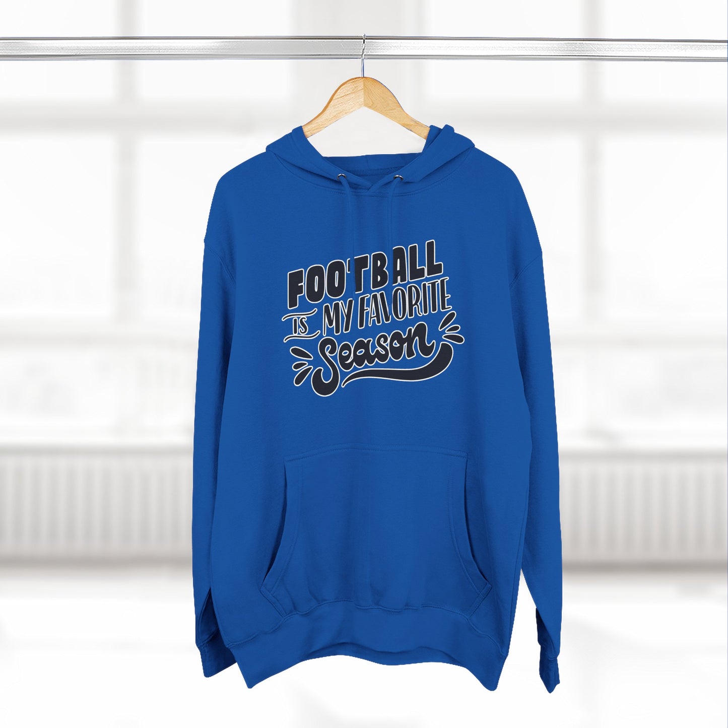 Football Season Hoodie, Cozy Pullover for Game Days, Fleece Sweatshirt, Perfect Gift for Sports Fans, Unisex Hoodie