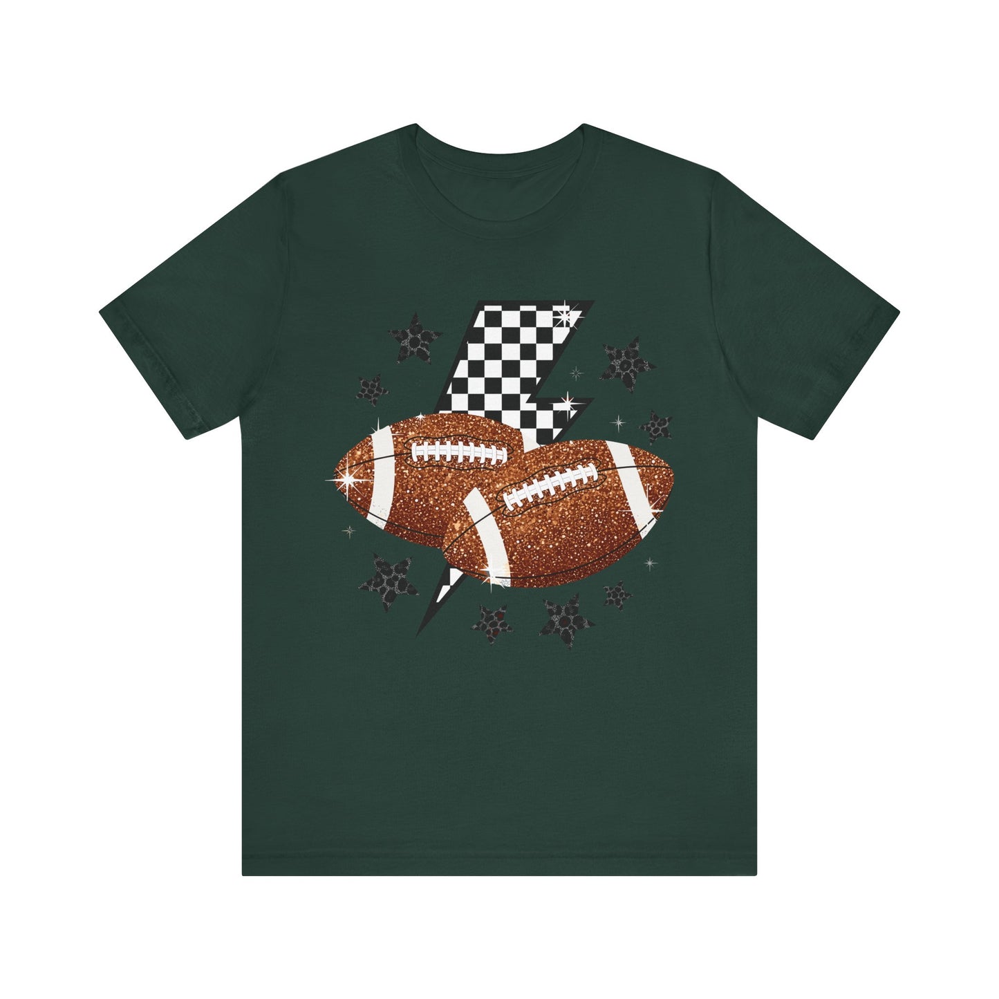 Sporty Football Graphic Tee, Casual Wear, Gift for Football Fans, Game Day Shirt, Unisex Sports Tee