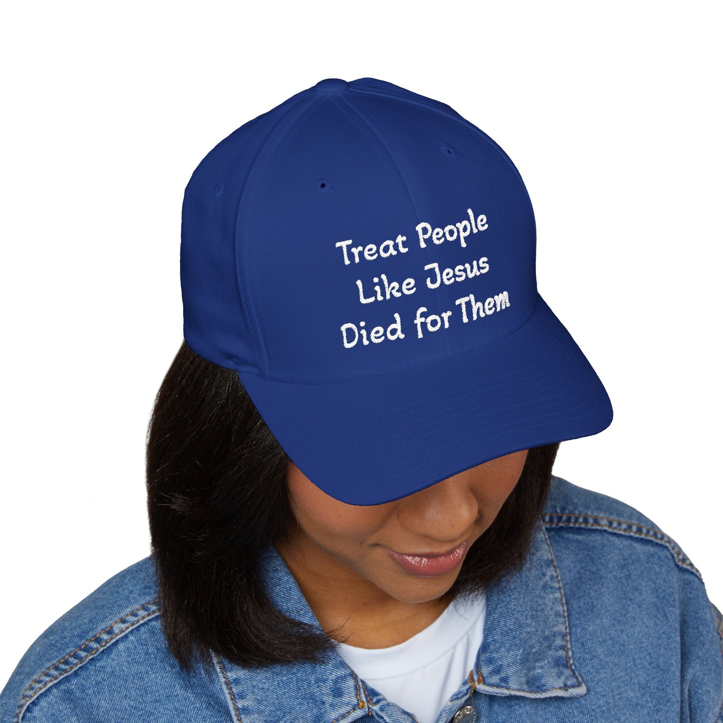 Embroidered Cap: Treat People Like Jesus