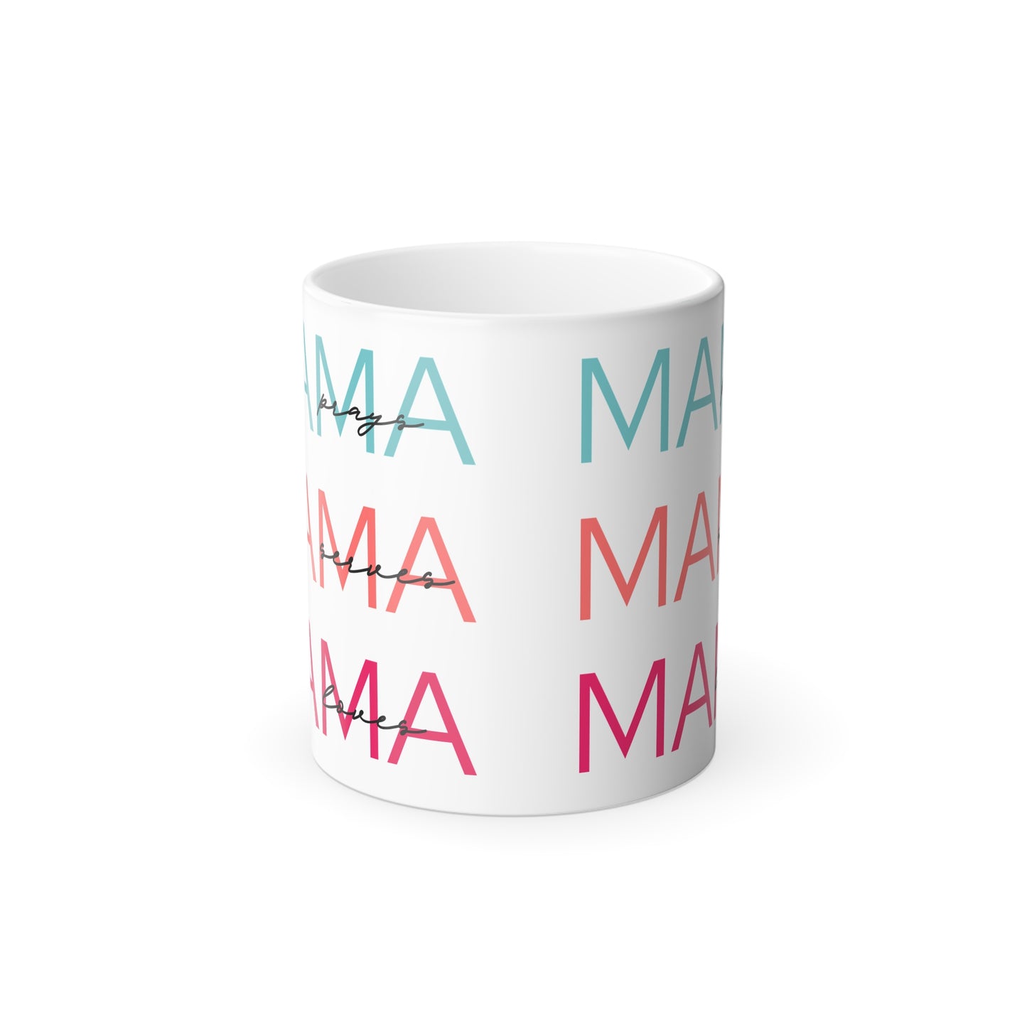 Faith-Filled Mama Color-Changing Mug, 11 oz.