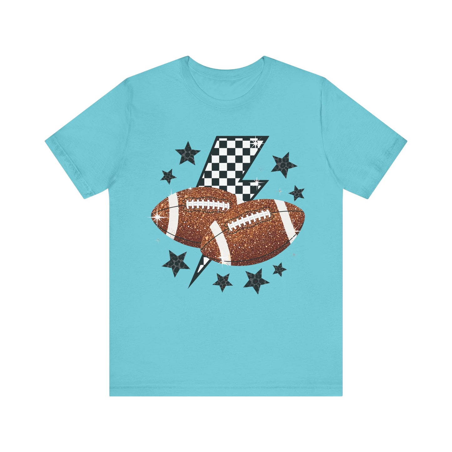 Sporty Football Graphic Tee, Casual Wear, Gift for Football Fans, Game Day Shirt, Unisex Sports Tee