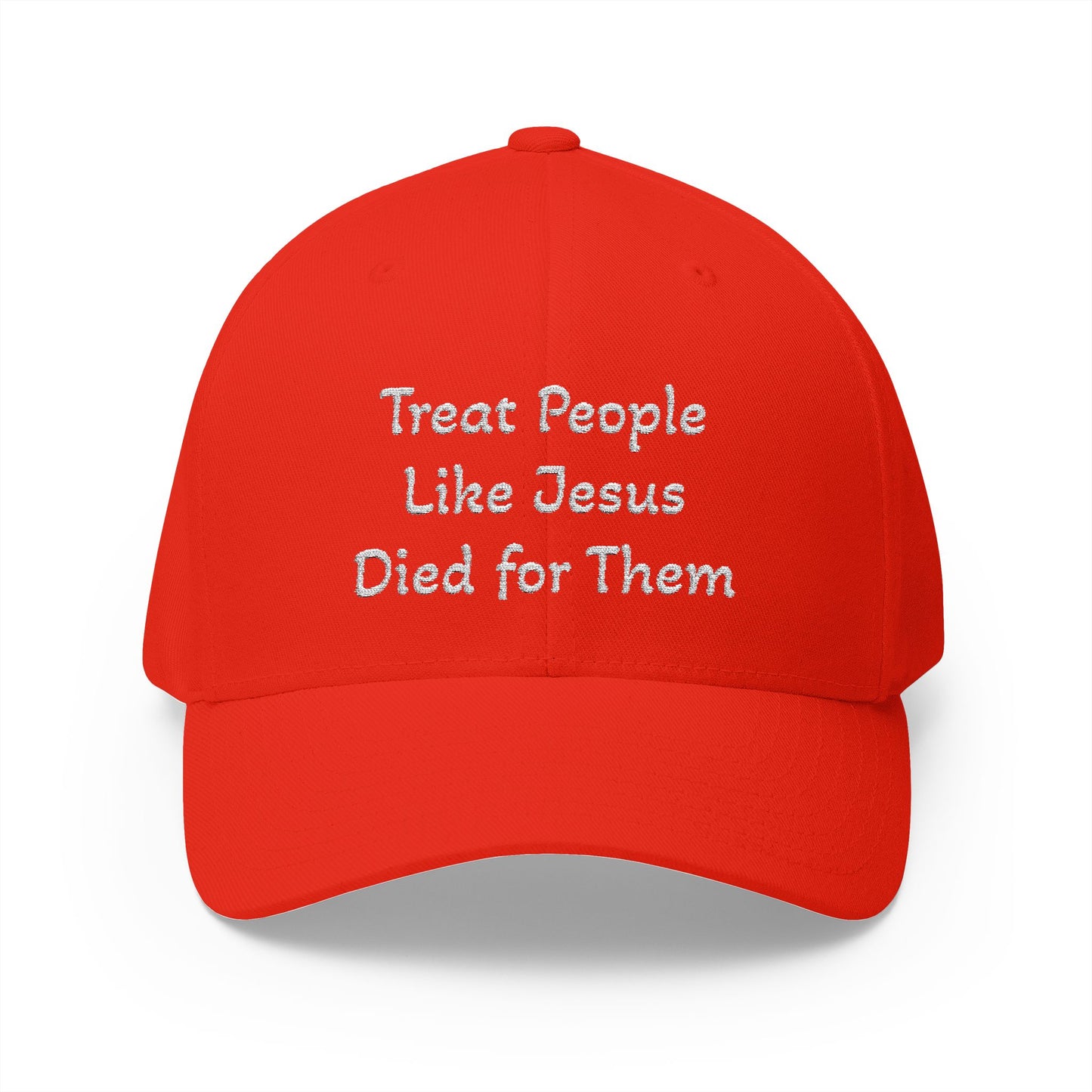 Embroidered Cap: Treat People Like Jesus